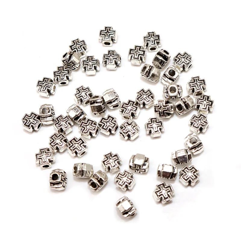 6mm 50pcs Small beads For Jewelry Handmade Tibetan Silver Plated Pattern Beads Cross Spacer Beads Fit Charms Diy
6mm 50pcs Small beads For Jewelry Handmade Tibetan Silver Plated Pattern Beads Cross Spacer Beads Fit Charms Diy