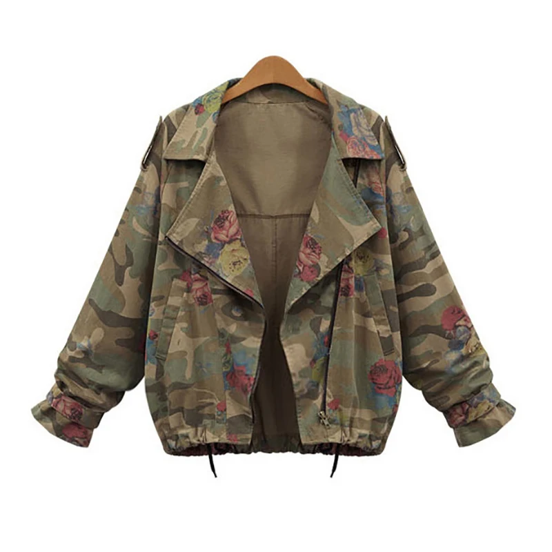 Jackets Spring Women 2019 New plus size jacket Fashion Thin Girl Casual Outwear Women's Basic Camocoat Female 4XL
Jackets Spring Women 2019 New plus size jacket Fashion Thin Girl Casual Outwear Women's Basic Camocoat Female 4XL
