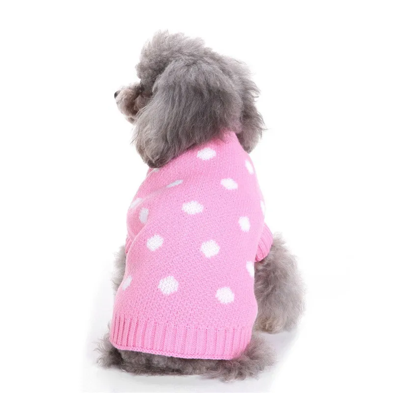 New Autumn/winter Wool Dog Sweater Simple Christmas Dot Pattern Knitting Sweater for Medium and Big Pet Dog Clothes (blue,pink)
New Autumn/winter Wool Dog Sweater Simple Christmas Dot Pattern Knitting Sweater for Medium and Big Pet Dog Clothes (blue,pink)