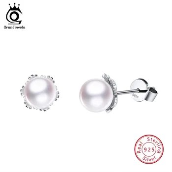 ORSA JEWELS 100% Real 925 Women Stud Earrings With Elegant Round Pearls Jewelry For Female Wedding Jewelry Brincos Gift SE65
ORSA JEWELS 100% Real 925 Women Stud Earrings With Elegant Round Pearls Jewelry For Female Wedding Jewelry Brincos Gift SE65