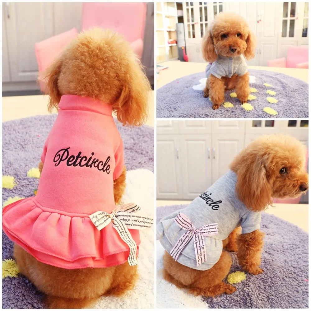 Winter Autumn Dog Cat Dress Coat with Letter Bowknot Puppy Dog Clothing Teddy Poodle Clothes for Small Pet
Winter Autumn Dog Cat Dress Coat with Letter Bowknot Puppy Dog Clothing Teddy Poodle Clothes for Small Pet