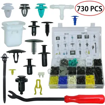 730pcs Auto Bumper Door Panel Fastener Fixed Clamp Clip Plastic Push Pin Rivet Fastener Clips for All Automobile Series Fastener
730pcs Auto Bumper Door Panel Fastener Fixed Clamp Clip Plastic Push Pin Rivet Fastener Clips for All Automobile Series Fastener