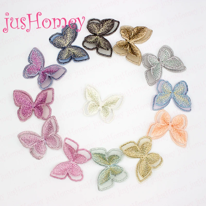 10PCS Chic Boutique Embroidery Chiffon Butterfly Applique 2.16" Double-layer Colorful Butterfly Patches for DIY Clothes, Jewelry
10PCS Chic Boutique Embroidery Chiffon Butterfly Applique 2.16" Double-layer Colorful Butterfly Patches for DIY Clothes, Jewelry
