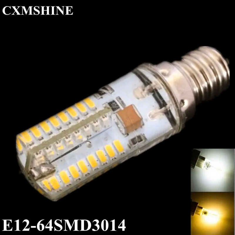 110V 6W 3014SMD Led Light 64leds E12 Corn Bulb Lamp High Lumen Energy Saving Lamps Warm white/White 10Pcs/Lot free shipping
110V 6W 3014SMD Led Light 64leds E12 Corn Bulb Lamp High Lumen Energy Saving Lamps Warm white/White 10Pcs/Lot free shipping