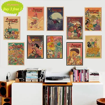 Adventure Time with Finn and Jake retro Kraft posters Home Room Decor Kraft paper Wall stickers
Adventure Time with Finn and Jake retro Kraft posters Home Room Decor Kraft paper Wall stickers