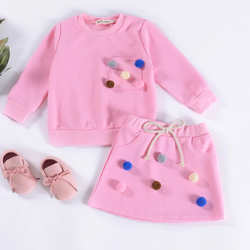 Girls Clothing Sets 2019 spring Cotton Two-piece long t-shirt+skirt Children Puffer ball Sets Fashion Girls Clothes Suit Skirt
Girls Clothing Sets 2019 spring Cotton Two-piece long t-shirt+skirt Children Puffer ball Sets Fashion Girls Clothes Suit Skirt