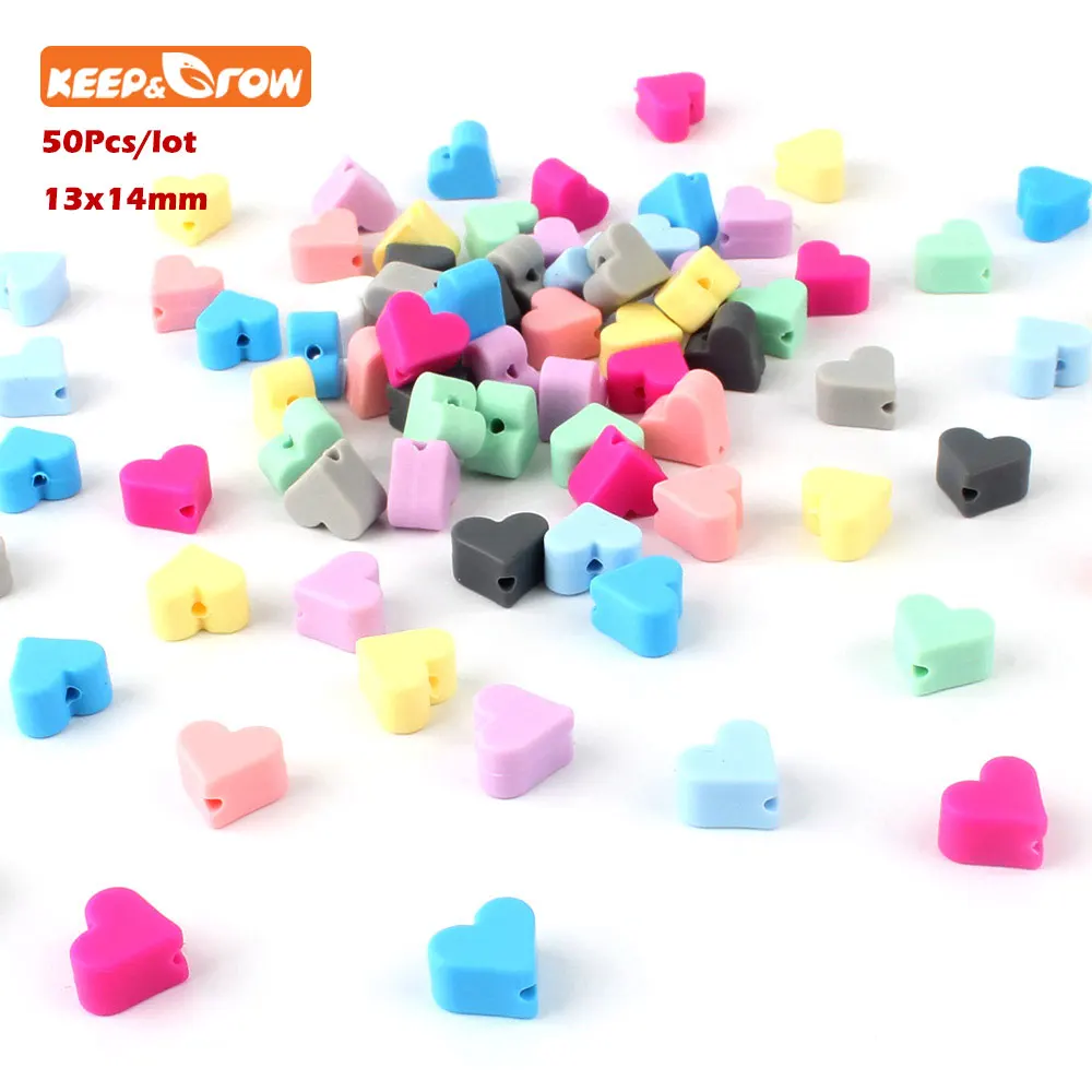 Keep&Grow 50Pcs Star Silicone Beads 12mm Food Grade Teether Heart Beads Bracelet For DIY Jewelry Making Beads Baby Teether Toys
Keep&Grow 50Pcs Star Silicone Beads 12mm Food Grade Teether Heart Beads Bracelet For DIY Jewelry Making Beads Baby Teether Toys