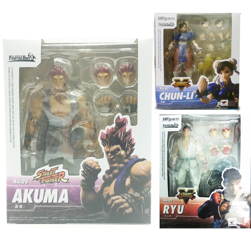 SHFiguarts SHF Figuarts Street Fighter Hoshi Ryu Akuma Gouki Chun Li PVC Action Figure Toy Doll Birthday Gift
SHFiguarts SHF Figuarts Street Fighter Hoshi Ryu Akuma Gouki Chun Li PVC Action Figure Toy Doll Birthday Gift