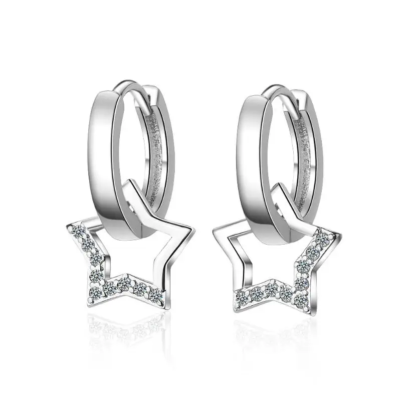 Exquisite Sweet Star Zircon Ear Hook Earrings For Women Trend Creative 925 Sterling Silver Party Gift Jewelry Accessories SAE340
Exquisite Sweet Star Zircon Ear Hook Earrings For Women Trend Creative 925 Sterling Silver Party Gift Jewelry Accessories SAE340