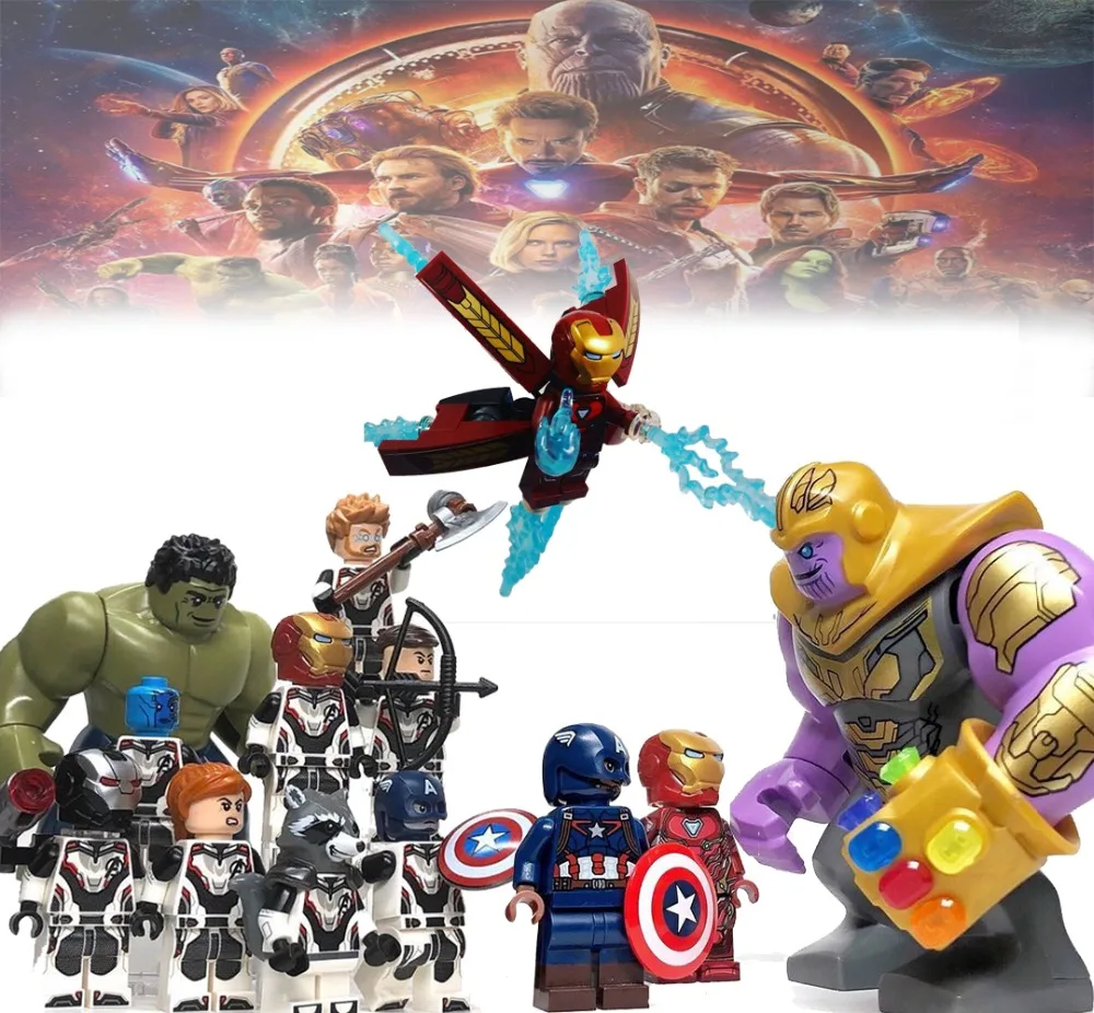 Hot legoed movies avengers endgame building blocks super hero blocks model action playmobil Original mini brick figures toys H
Hot legoed movies avengers endgame building blocks super hero blocks model action playmobil Original mini brick figures toys H