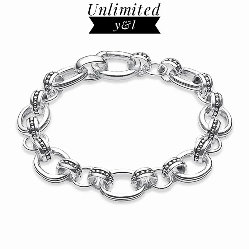 13MM Black Pattern Ellipse Round Chain Link Bracelets Trendy Style Silver Plated Fashion Jewelry Accessories for Women Men Gift
13MM Black Pattern Ellipse Round Chain Link Bracelets Trendy Style Silver Plated Fashion Jewelry Accessories for Women Men Gift