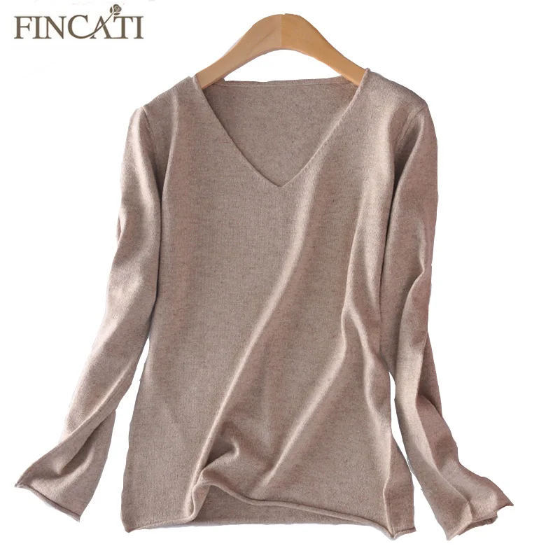 Women 2018 Autumn Winter V Neck Rolled Cuff & Hem Cashmere Blend Knitted Pullover Knitwear Thin Sweaters All-Match Jersey Pulls
Women 2018 Autumn Winter V Neck Rolled Cuff & Hem Cashmere Blend Knitted Pullover Knitwear Thin Sweaters All-Match Jersey Pulls