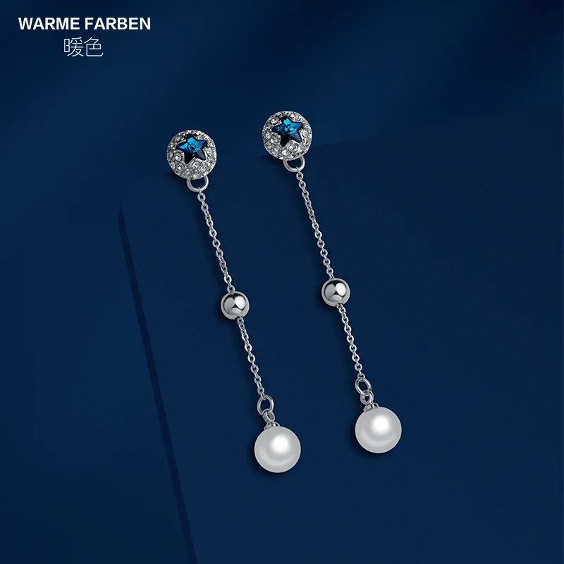 2019 New Arrival Fashion Jewelry Earring for Women Inlaid Zircon Star Long Link Chain Pearl Drop Earring for Party Female Brinco
2019 New Arrival Fashion Jewelry Earring for Women Inlaid Zircon Star Long Link Chain Pearl Drop Earring for Party Female Brinco