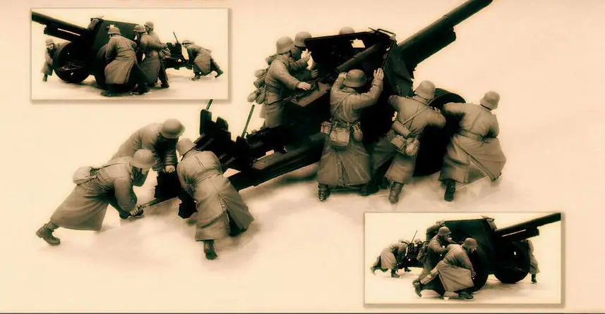 1/35 Resin Figure WWII Winter German Anti-tank Gun Group 9pcs/set (only 9 soldiers) Model Kit
1/35 Resin Figure WWII Winter German Anti-tank Gun Group 9pcs/set (only 9 soldiers) Model Kit