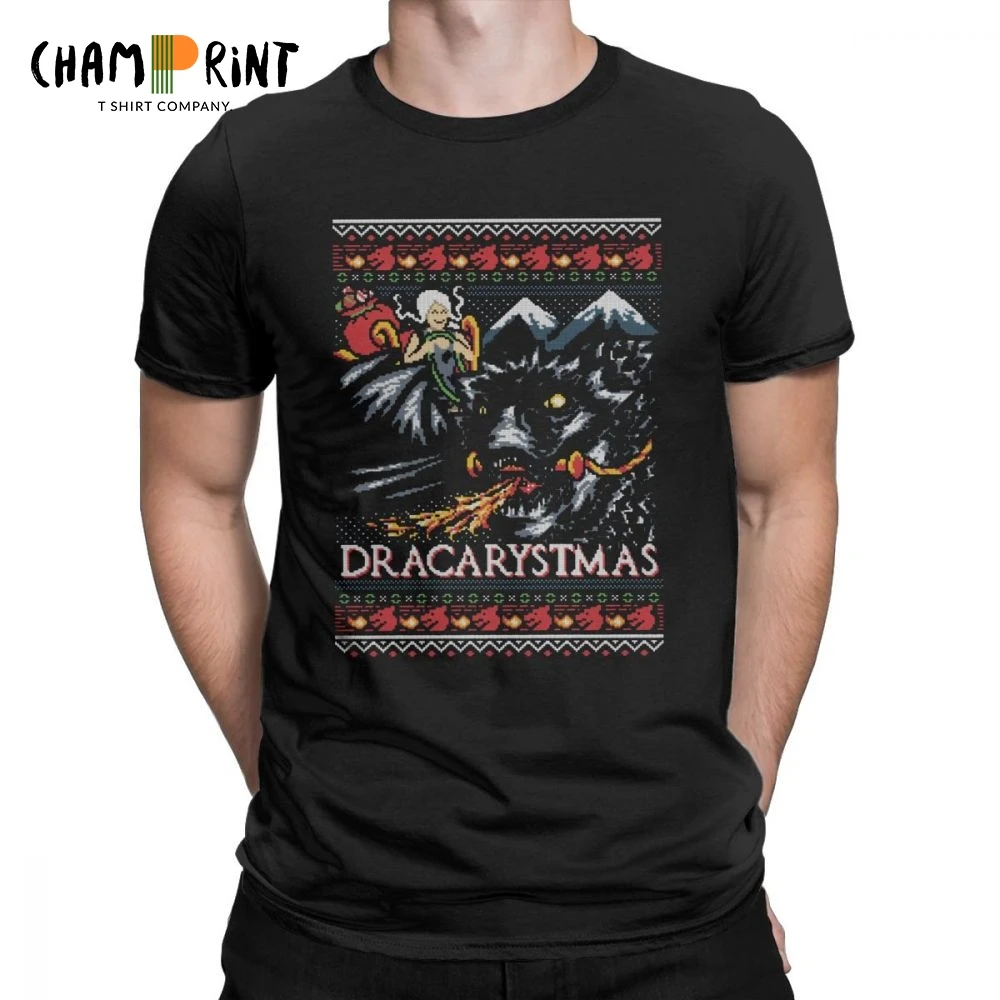 Dracarystmas Game Of Thrones T Shirt Men Mother of Dragon Printing Tops Short Sleeve Funny T-Shirt O Neck 100% Cotton Tees
Dracarystmas Game Of Thrones T Shirt Men Mother of Dragon Printing Tops Short Sleeve Funny T-Shirt O Neck 100% Cotton Tees