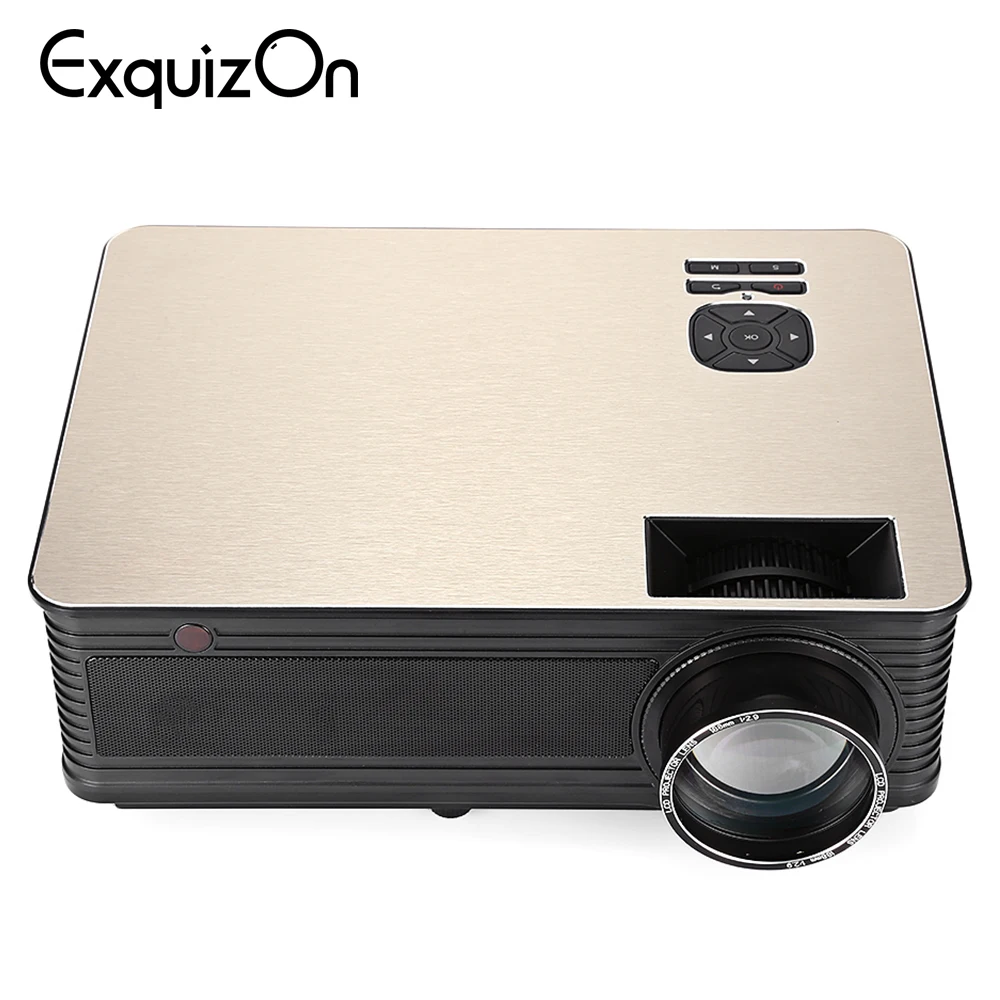 Exquizon M5 LED HD Projector 4000 Lumens 1280*800 dpi Support 1080p Video Game Beamer Home theater Cinema 3D | Электроника