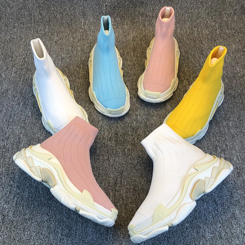 2019 Retro Sneakers For Women Shoes Ulzzang Casual Shoes Thick Bottom Flats High Top Ankle Boots Platform Stretch Sock Trainers
2019 Retro Sneakers For Women Shoes Ulzzang Casual Shoes Thick Bottom Flats High Top Ankle Boots Platform Stretch Sock Trainers