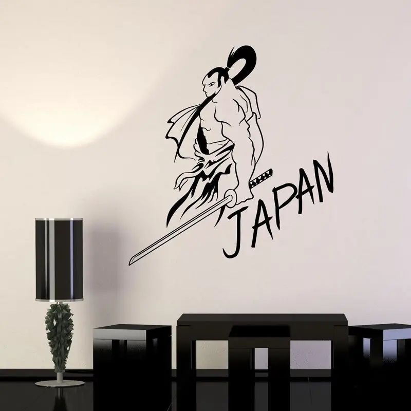 

Kendo Sticker Samurai Decal Ninja Poster Vinyl Art Wall Decals Warrior Decor Mural Kendo Sticker