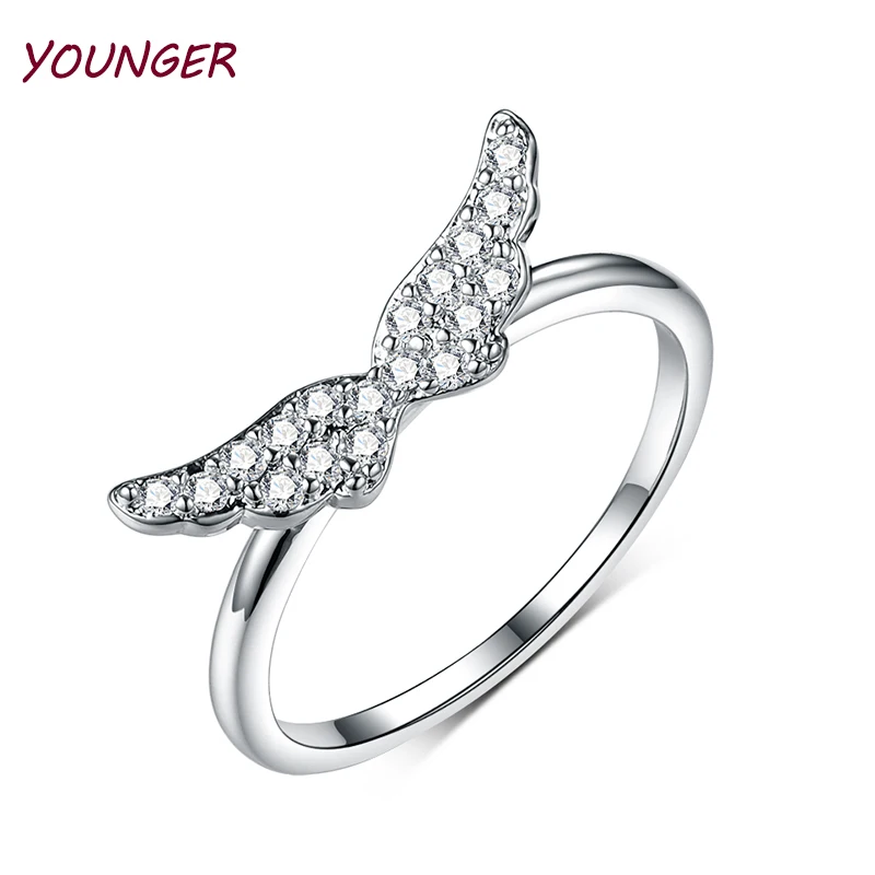 Wholesale Lots Bulk Women Rings Angel Wings Silver-Color Engagement Ring Fashion Jewelry Gifts YOUNGER
Wholesale Lots Bulk Women Rings Angel Wings Silver-Color Engagement Ring Fashion Jewelry Gifts YOUNGER