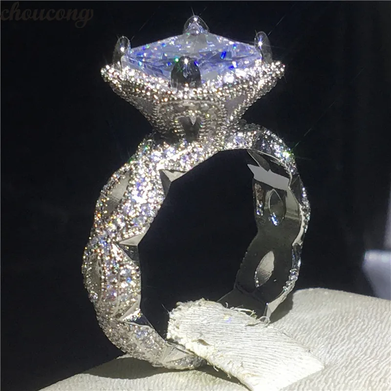 choucong Vintage Court Ring 925 sterling Silver Princess cut AAAAA cz Engagement Wedding Band Rings For Women Bridal Jewelry
choucong Vintage Court Ring 925 sterling Silver Princess cut AAAAA cz Engagement Wedding Band Rings For Women Bridal Jewelry