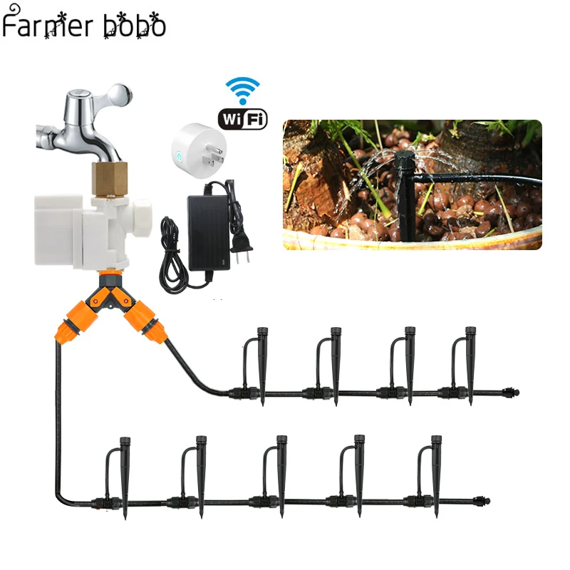 WIFI Garden Watering System Drip Irrigation Mobile Phone Control Garden Automatic Watering Timer Autoplay
WIFI Garden Watering System Drip Irrigation Mobile Phone Control Garden Automatic Watering Timer Autoplay