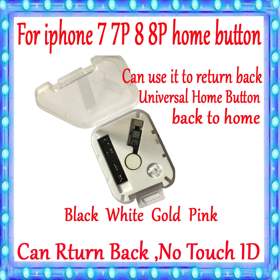 New JC Universal home button For iphone 7/7 plus/8/8 plus return button key ,universal Return Back Button for iphone 7 7P 8 8P
New JC Universal home button For iphone 7/7 plus/8/8 plus return button key ,universal Return Back Button for iphone 7 7P 8 8P