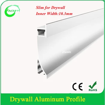 20M/Lot (2M/PCS) Slim Alu Profile Extrusion for Drywall Suitable for 10mm Strip Light
20M/Lot (2M/PCS) Slim Alu Profile Extrusion for Drywall Suitable for 10mm Strip Light