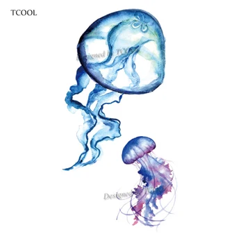 HXMAN Watercolor Blue Jellyfish Temporary Fake Tattoo Body Art Sticker Waterproof Kids Hand Tattoo for Men 10.5X6cm A-237
HXMAN Watercolor Blue Jellyfish Temporary Fake Tattoo Body Art Sticker Waterproof Kids Hand Tattoo for Men 10.5X6cm A-237