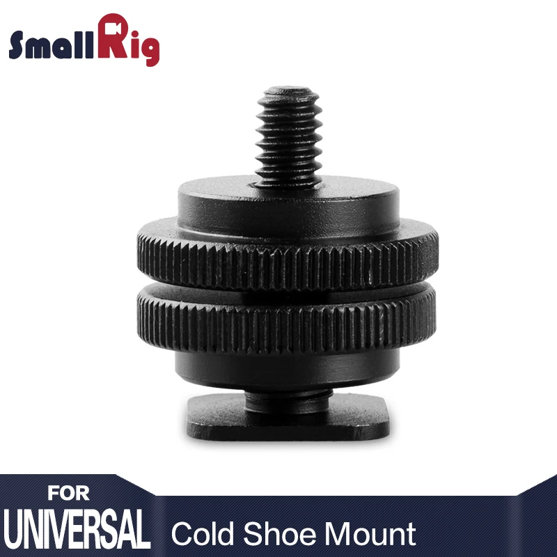SmallRig Tripod Screw to Flash Hot Shoe Mount Adapter with 3/8 to 1/4 thread Screw Size Transfer - 0814
SmallRig Tripod Screw to Flash Hot Shoe Mount Adapter with 3/8 to 1/4 thread Screw Size Transfer - 0814