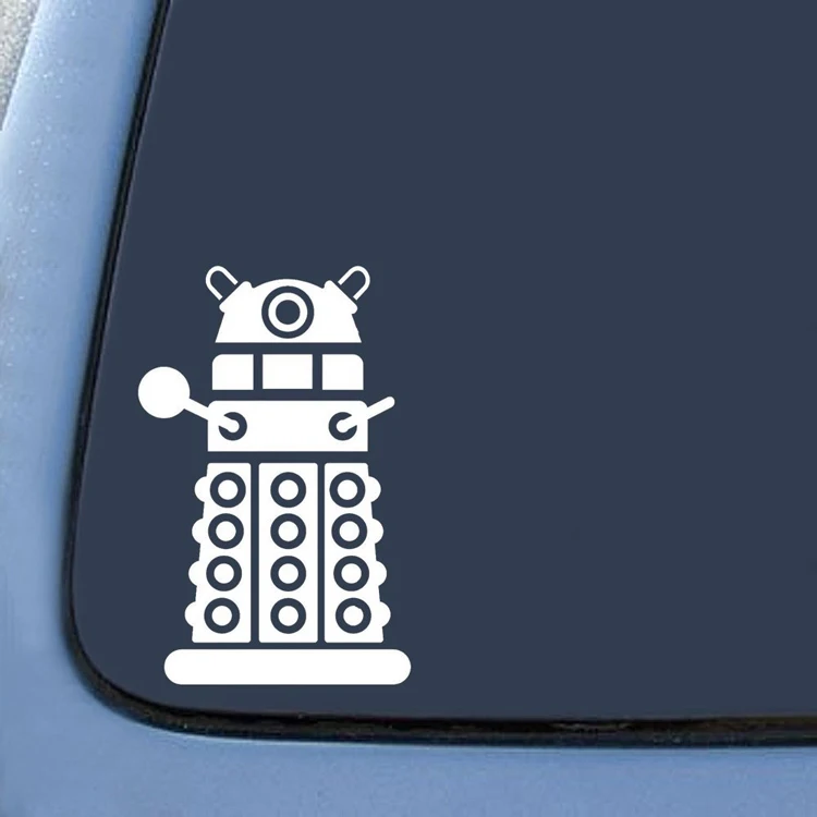 Виниловая игрушка DALEK 6 дюймов (белый) наклейка с символом силуэтом клавиатурой