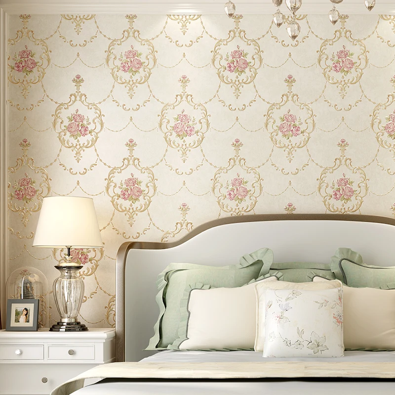 Rural european-style non-woven wallpaper stripe wall papers Damascus bedroom living room TV wall paper American marriage room
Rural european-style non-woven wallpaper stripe wall papers Damascus bedroom living room TV wall paper American marriage room