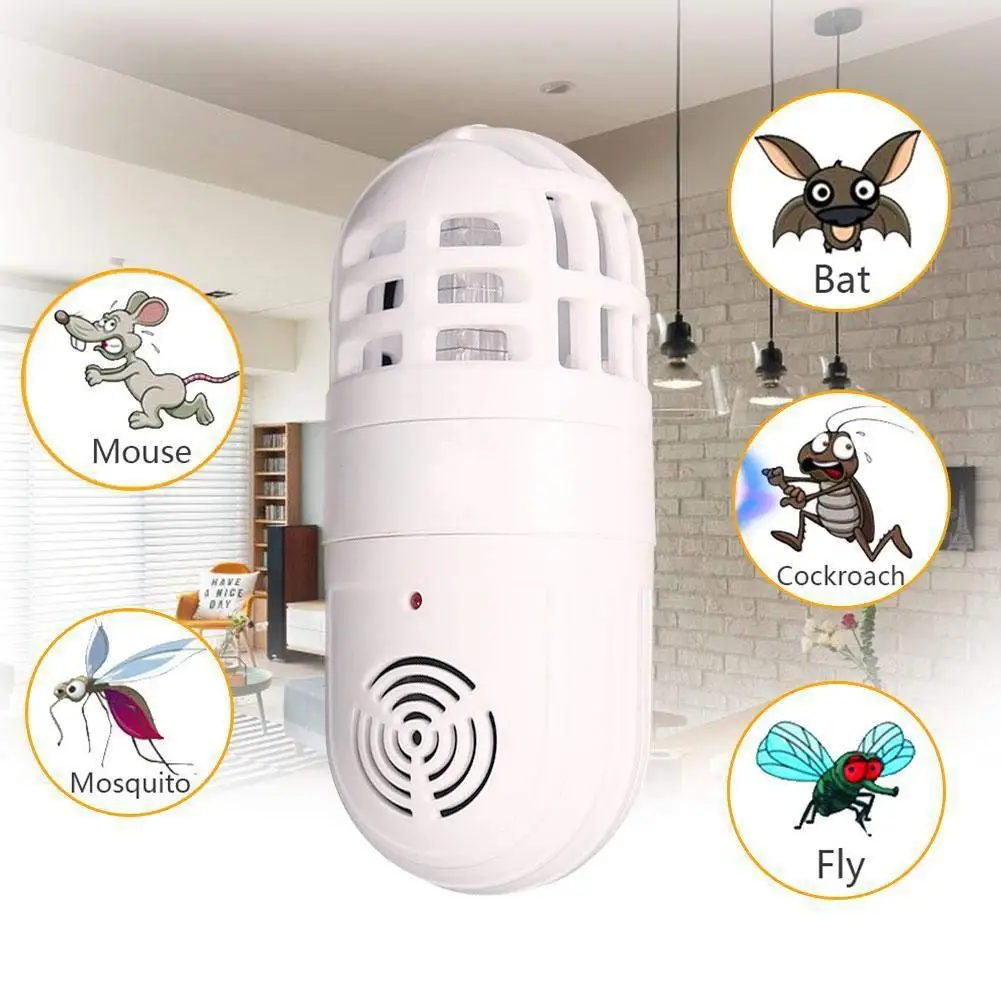 New Electronic Cat Ultrasonic Anti Mosquito Insect Repeller Rat Mouse Cockroach Pest Reject Repellent US Plug
New Electronic Cat Ultrasonic Anti Mosquito Insect Repeller Rat Mouse Cockroach Pest Reject Repellent US Plug