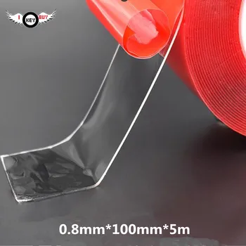 5 Meters*100 mm Width Acrylic Transparent Double-sided Adhesive Tapes Photo Wall Hook Car Decoration Tape Waterproof No Trace
5 Meters*100 mm Width Acrylic Transparent Double-sided Adhesive Tapes Photo Wall Hook Car Decoration Tape Waterproof No Trace