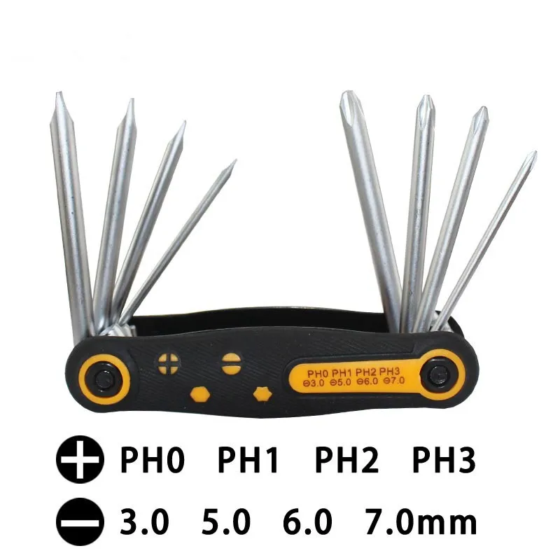 Free shipping 8 in 1 Multi-function Folding Screwdriver Hex Phillips Slotted screwdriver CR-V steel mini hand tool
Free shipping 8 in 1 Multi-function Folding Screwdriver Hex Phillips Slotted screwdriver CR-V steel mini hand tool