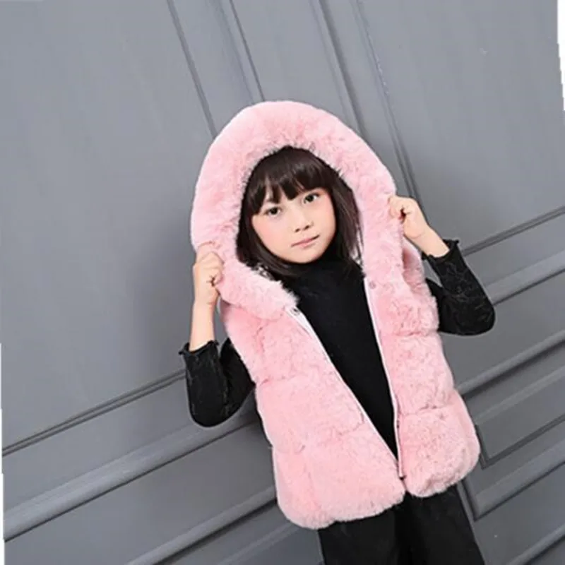 2018 Autumn Winter Children's Faux Fur Vest Cotton clothing Patchwork Jacket Hooded Coat Imitation Fur Sleeveless Overcoat QV150
2018 Autumn Winter Children's Faux Fur Vest Cotton clothing Patchwork Jacket Hooded Coat Imitation Fur Sleeveless Overcoat QV150