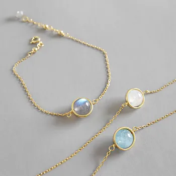 PINJEAS S925 sterling silver grey moonlight sea blue fine pendant bracelet special gift for birthday jewelry
PINJEAS S925 sterling silver grey moonlight sea blue fine pendant bracelet special gift for birthday jewelry