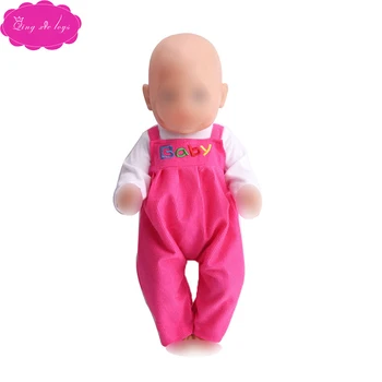 43 cm baby dolls Clothes cute rose red pantsuit Dress accessories Baby toys fit American 18 inch Girls doll a14
43 cm baby dolls Clothes cute rose red pantsuit Dress accessories Baby toys fit American 18 inch Girls doll a14