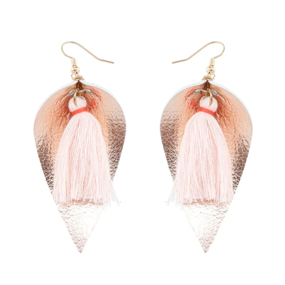 8Seasons Fashion Drop Earrings Silver Color Hook Black Colorful PU Leather Leaf Pendant Romantic Tassel Trendy Jewelry,1 Pair
8Seasons Fashion Drop Earrings Silver Color Hook Black Colorful PU Leather Leaf Pendant Romantic Tassel Trendy Jewelry,1 Pair