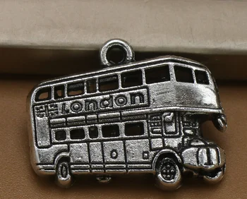50pcs London double decker bus Charms 19*25mm pendant Antique silver Handmade craft alloy Jewelry earring bracelet necklace
50pcs London double decker bus Charms 19*25mm pendant Antique silver Handmade craft alloy Jewelry earring bracelet necklace