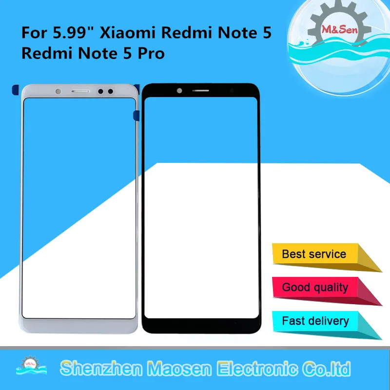 Original M&Sen For 5.99" Xiaomi Redmi Note 5 Outer Front Glass Panel Digitizer For Redmi Note 5 Pro Front Touch Screen Glass
Original M&Sen For 5.99" Xiaomi Redmi Note 5 Outer Front Glass Panel Digitizer For Redmi Note 5 Pro Front Touch Screen Glass