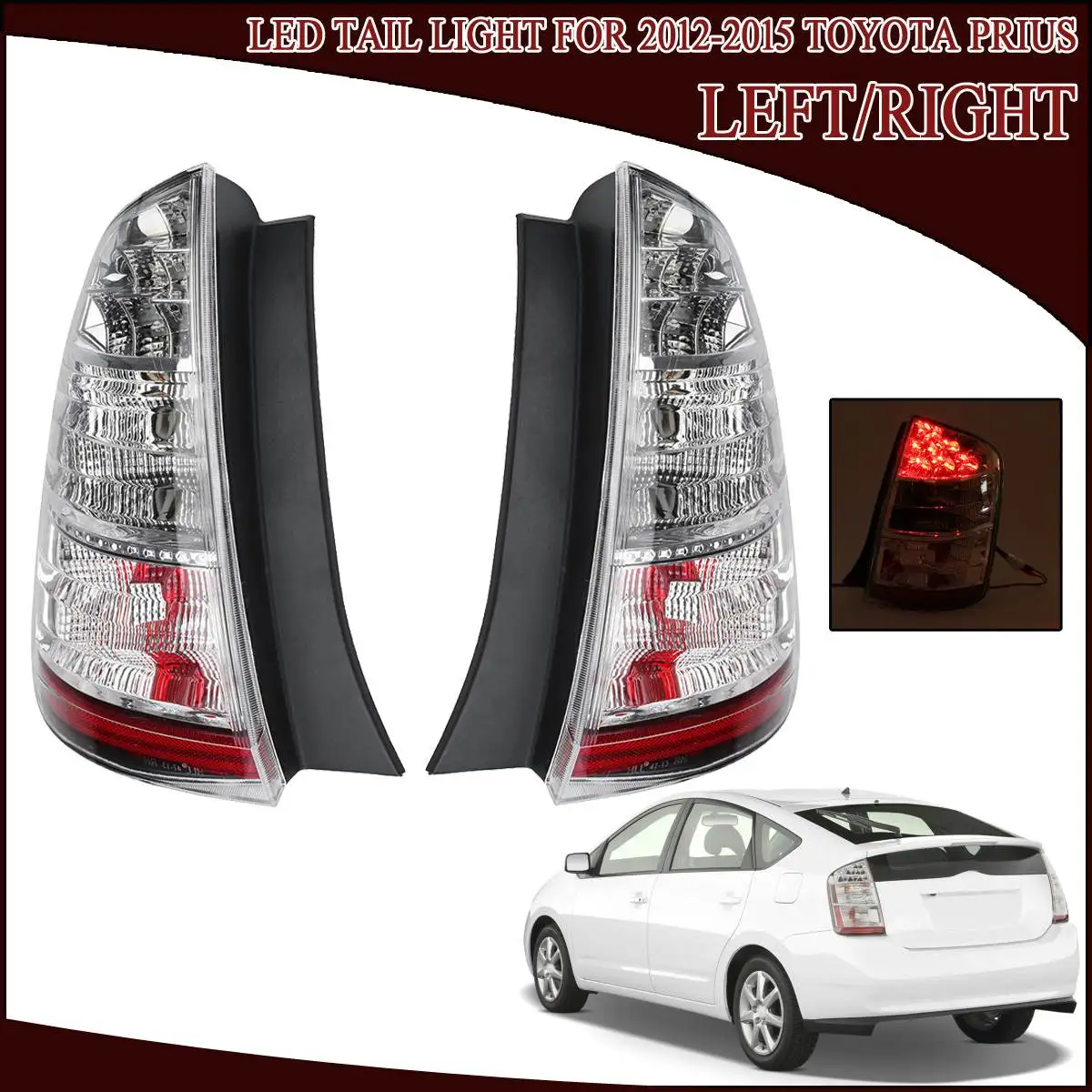 LED taillight rear lights Turn Signal Lamp Left/Right Side For Toyota Prius 2012 2013 2014 2015 with harness Car Light Assembly 
LED taillight rear lights Turn Signal Lamp Left/Right Side For Toyota Prius 2012 2013 2014 2015 with harness Car Light Assembly