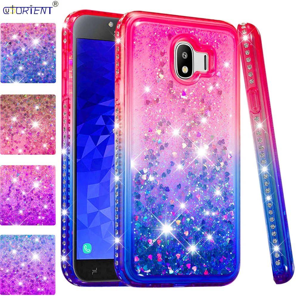 For Samsung Galaxy J4 2018 Glitter Liquid Quicksand Case J400 SM-J400F SM-J400F/DS Cute Shockproof Phone Cover SM J400F J400F/DS | Мобильные