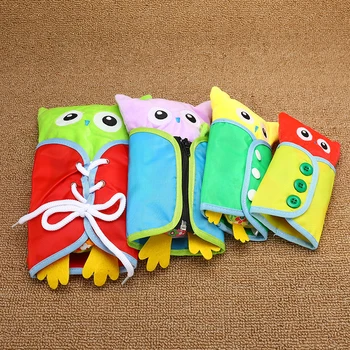 4pcs/set Baby Montessori Dress Zip Snap Button Buckle Tie Educational Owl toys Preschool soft plush toy kids toddler learning
4pcs/set Baby Montessori Dress Zip Snap Button Buckle Tie Educational Owl toys Preschool soft plush toy kids toddler learning