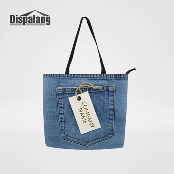 Dispalang Women Messenger Bags Large Size Female Casual Tote Bag Denim Print Handbag Company Name Girls Shoulder Bag Bolsa
Dispalang Women Messenger Bags Large Size Female Casual Tote Bag Denim Print Handbag Company Name Girls Shoulder Bag Bolsa