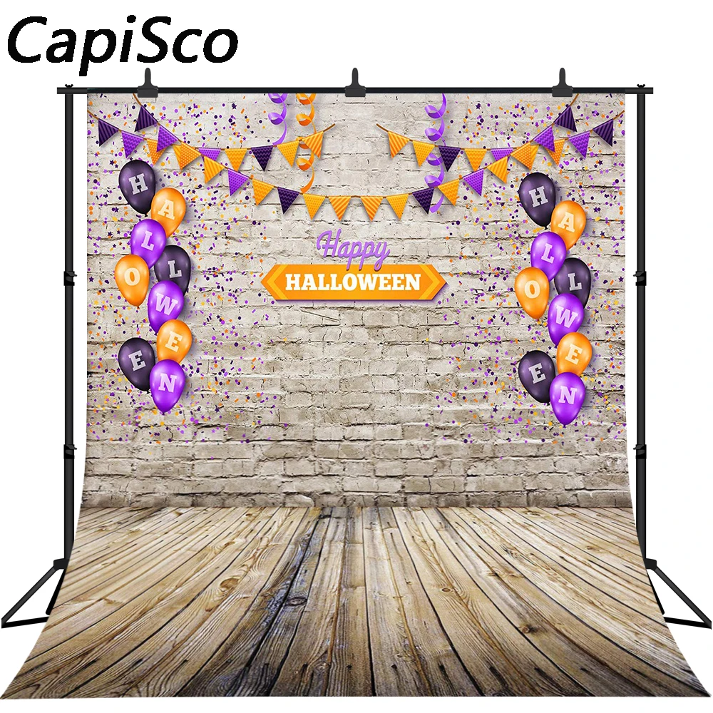 Capisco Happy Halloween Photography Backdrop Brick Wall Balloons Party Decor Background Photo Studio Booth Photographer Props
Capisco Happy Halloween Photography Backdrop Brick Wall Balloons Party Decor Background Photo Studio Booth Photographer Props