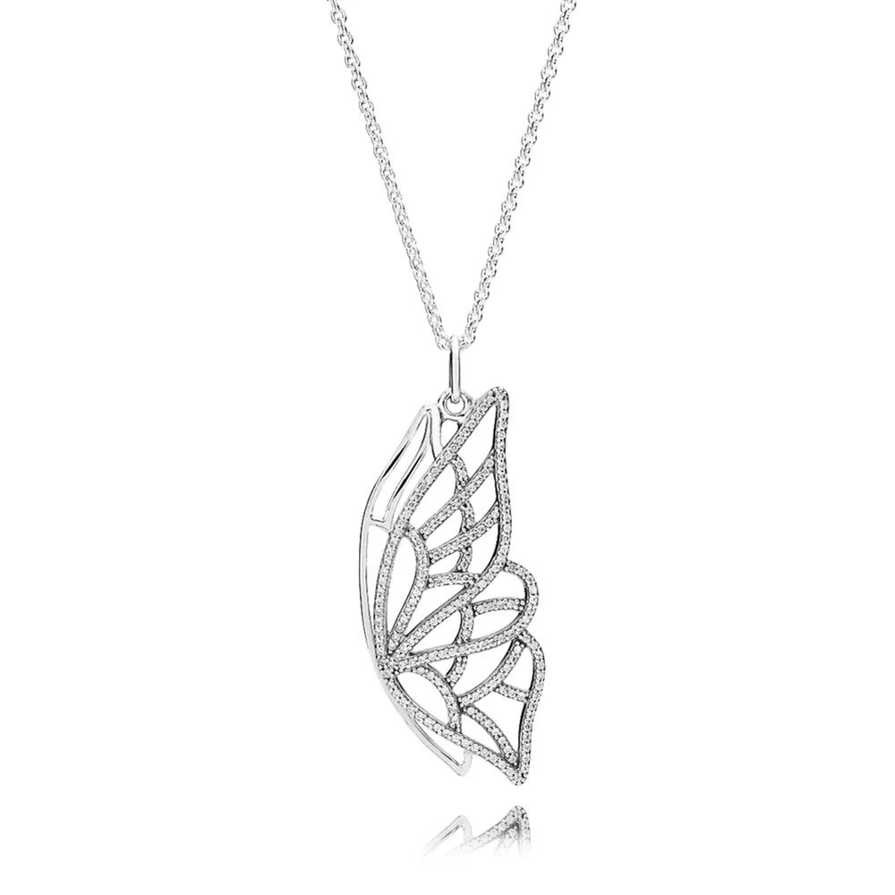 Real 925 Sterling Silver Europe Beginning Butterfly Original Necklace With Clear CZ For Women Charm Gift DIY Jewelry
Real 925 Sterling Silver Europe Beginning Butterfly Original Necklace With Clear CZ For Women Charm Gift DIY Jewelry