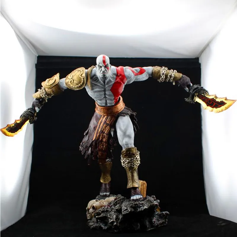 

35CM GOD OF WAR 3 Game Heros Kratos GK Statue Ghost Of Spartans Athena PVC Action Figures Collectible Model Toy Doll L2563