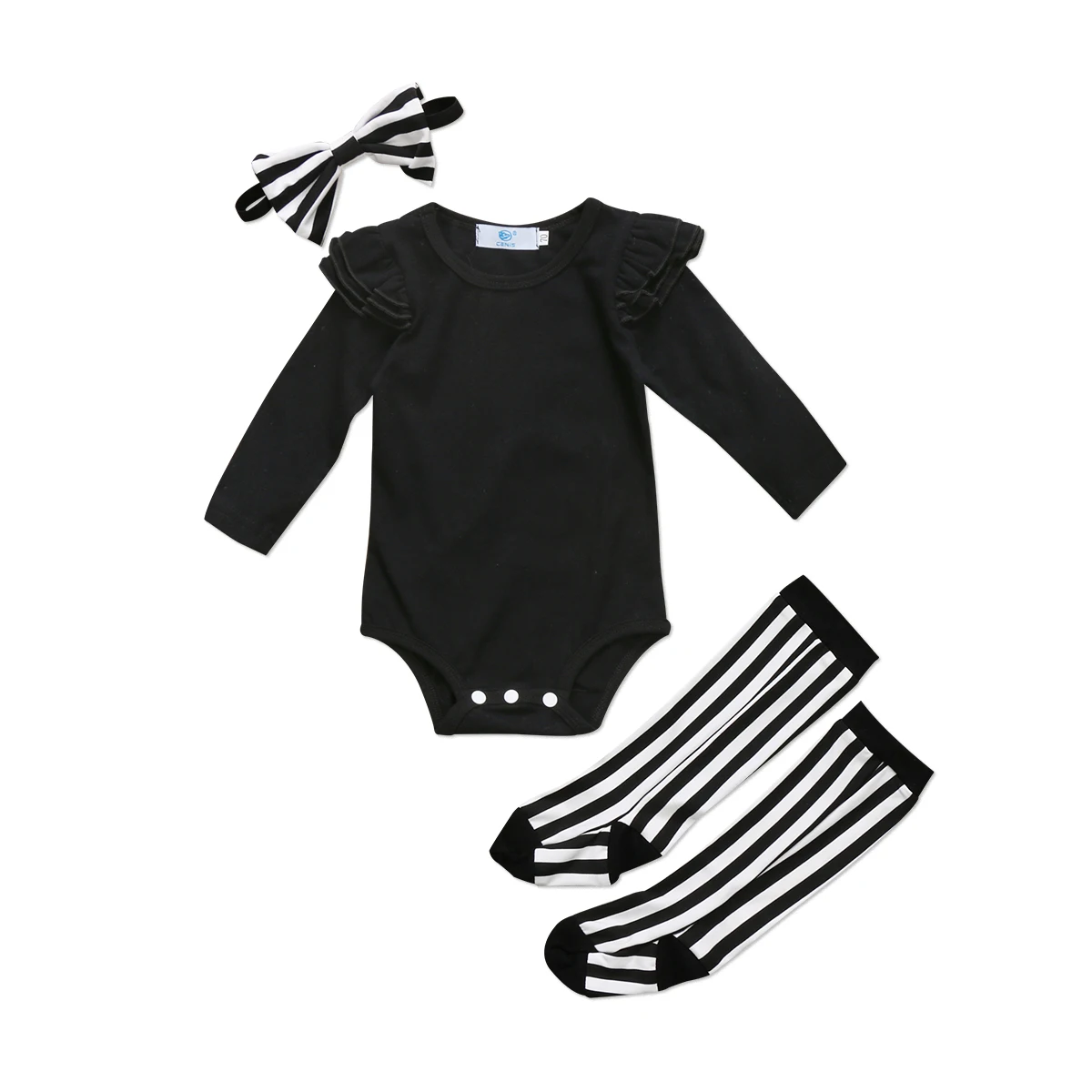 3Pcs Fashion Toddler Baby Girl Cotton Clothes Solid Long sleeve O-neck Top Romper + Striped Socks + Headband Outfits Set
3Pcs Fashion Toddler Baby Girl Cotton Clothes Solid Long sleeve O-neck Top Romper + Striped Socks + Headband Outfits Set