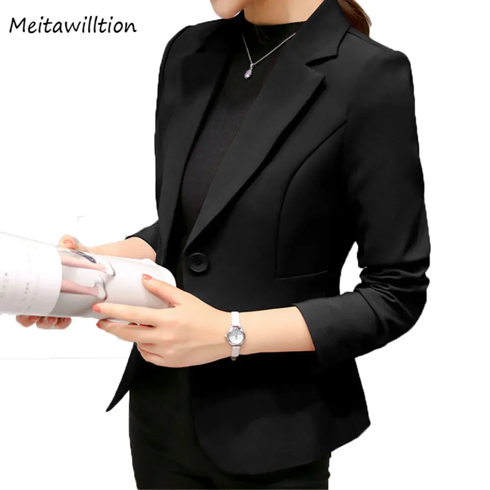 New 2019 Spring Pink Long Sleeve Women Suit Jacket Casual Ladies Button Cardigan Coat Black Business Feamle Black Coat
New 2019 Spring Pink Long Sleeve Women Suit Jacket Casual Ladies Button Cardigan Coat Black Business Feamle Black Coat