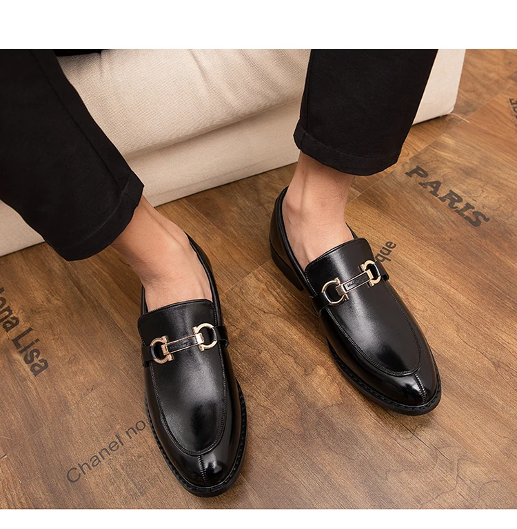 Men Dress Shoes High End Luxury Italian Style Fashion Men Formal Shoes